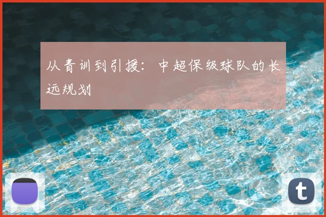 从青训到引援：中超保级球队的长远规划